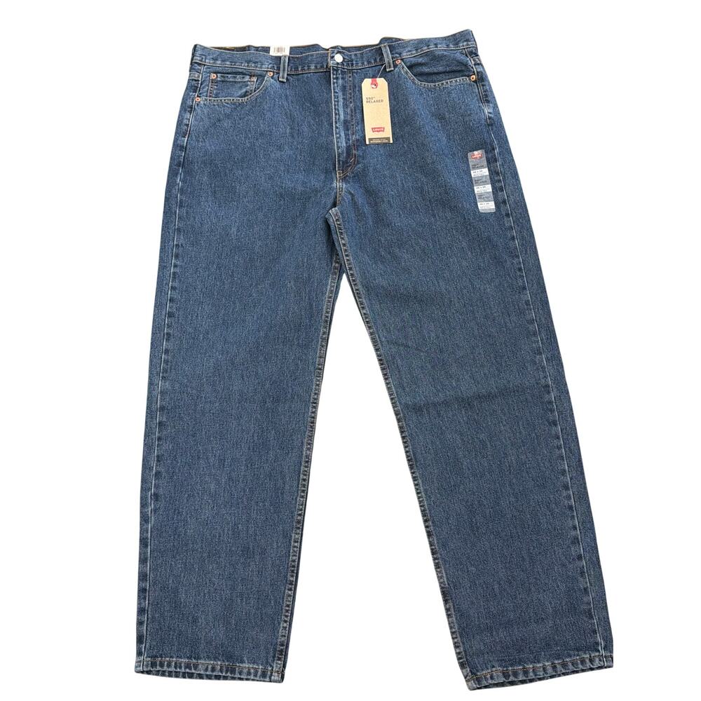 Levi’s 550 Relaxed Fit Jeans Mens 46x34 Blue Denim NWT Classic Straight Leg
